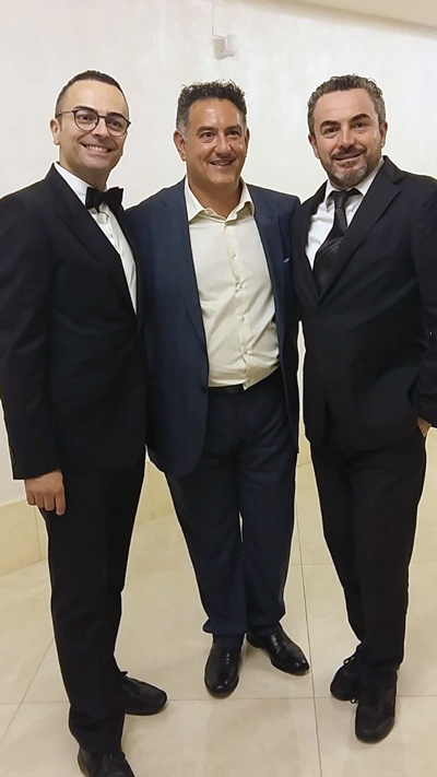 Sal De Riso con Antonio e Pasquale Punzo