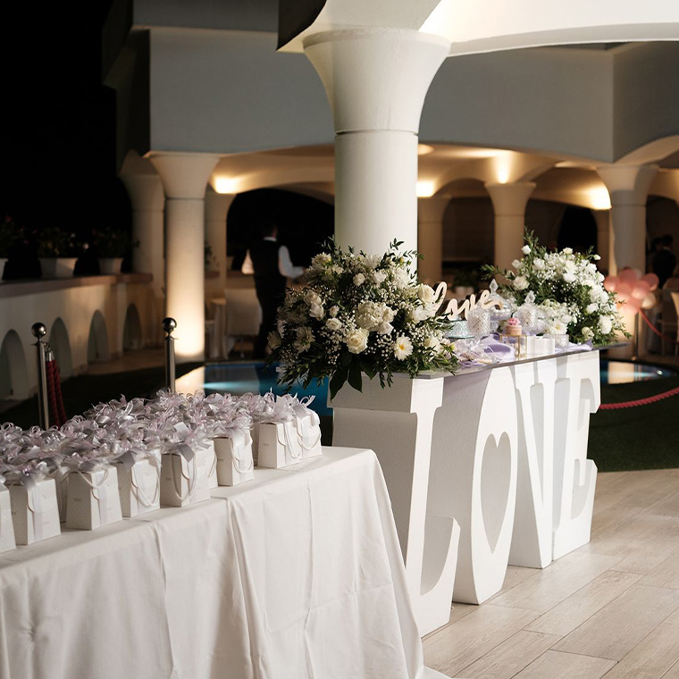 Allestimento per matrimonio