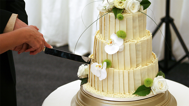 Taglio della torta nuziale